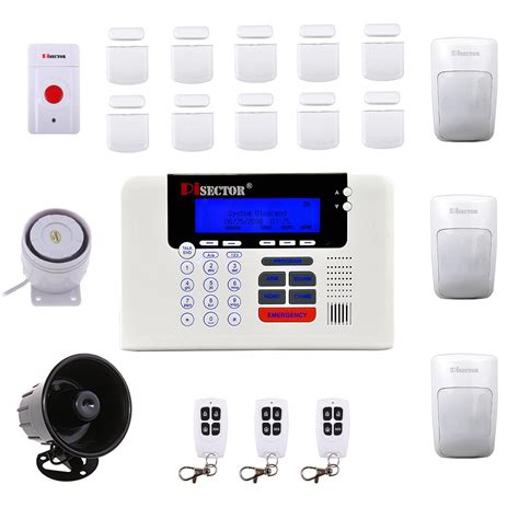 Wireless Home Security Alarm System Kit From Pisector with Auto Dial ...