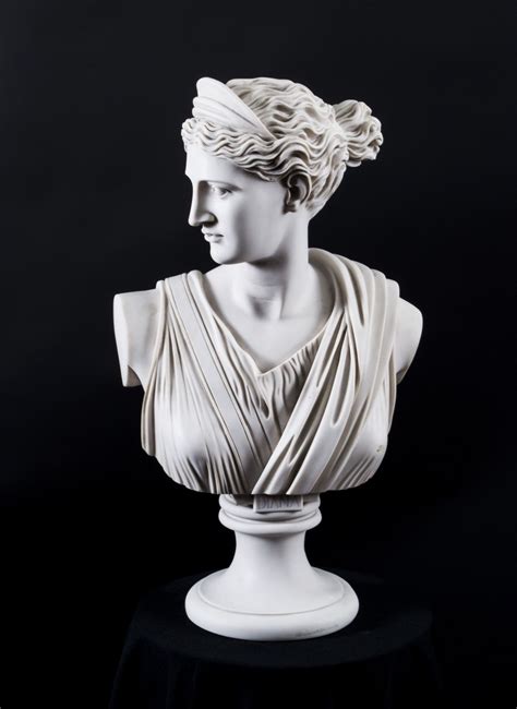 Stunning Marble Bust Diana | Marble bust, Ancient greek sculpture ...