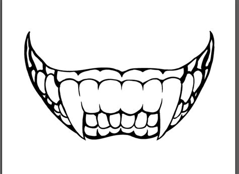 Monster Teeth Drawing | Free download on ClipArtMag