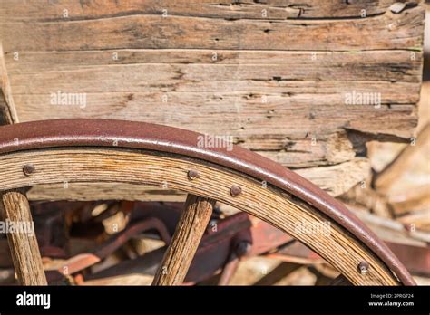 Abstract of Vintage Antique Wood Wagon Parts Stock Photo - Alamy