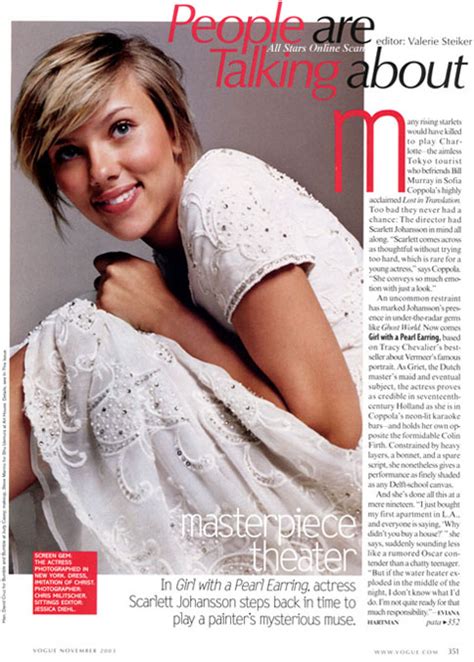 Nov 03: Scarlett Johansson - Vogue Photo (85250) - Fanpop