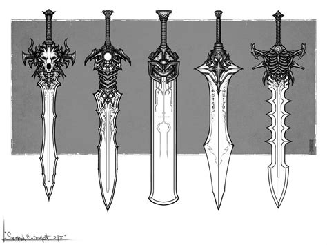 Swords_I, A. KILMETOV on ArtStation at https://www.artstation.com ...