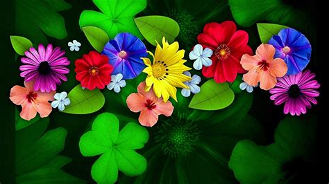 4k Flowers Wallpaper - Green Flower Wallpaper Hd (#357510) - HD ...