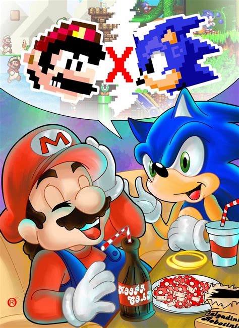 Mario and Sonic by shonemitsu.deviantart.com on @deviantART Video Game ...