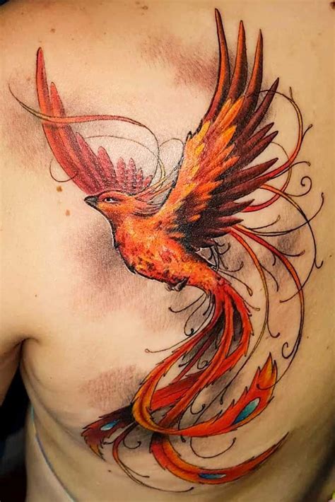 30 Amazing Phoenix Tattoo Ideas With Greater Meaning | Phoenix bird ...