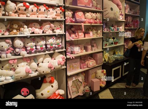 Hello Kitty brand merchandise at the Sanrio store in Times Square in ...