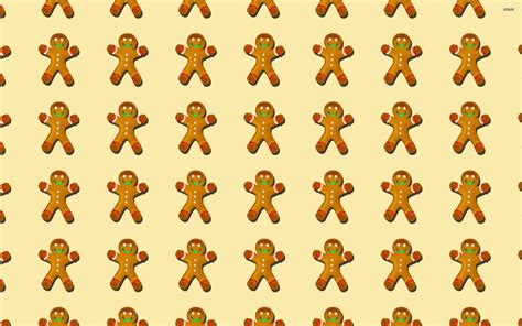 Free download Gingerbread man pattern wallpaper Digital Art wallpapers ...