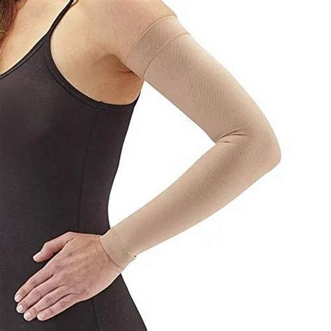 Truform Lymphedema Compression Arm Sleeve: 20-30 MmHg, Brown, Large ...