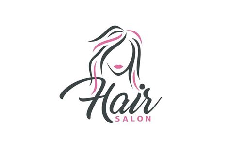 Illustration Hair for Salon Logo