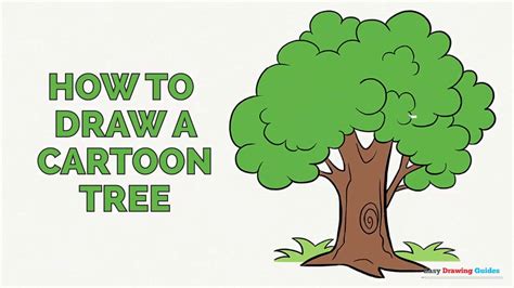 How to Draw a Cartoon Tree in a Few Easy Steps: Drawing Tutorial for ...