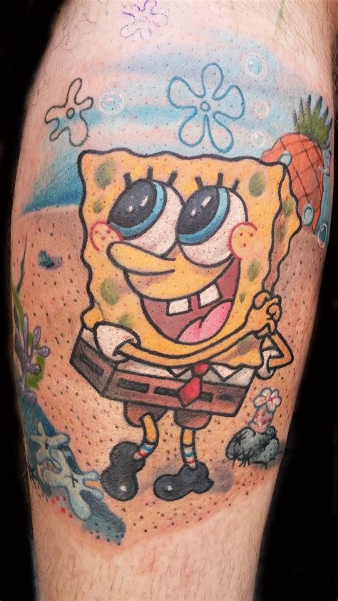 Pin by Smilodon Tattoo on Tattoos by Smilodon Tattoo | Spongebob tattoo ...