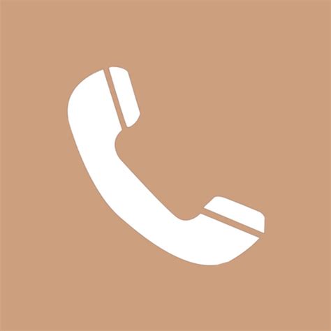 “Phone” app icon (brown aesthetic) | App icon, Phone apps, App