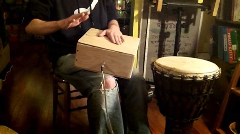 Acoustic/electric Cajon drum - YouTube