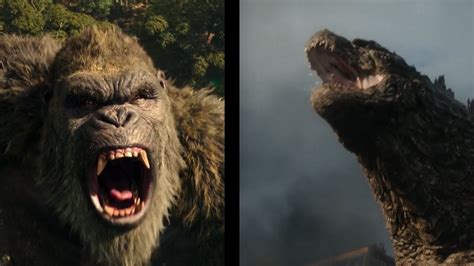 Godzilla vs Kong All Roar Scenes (EPIC!) - YouTube