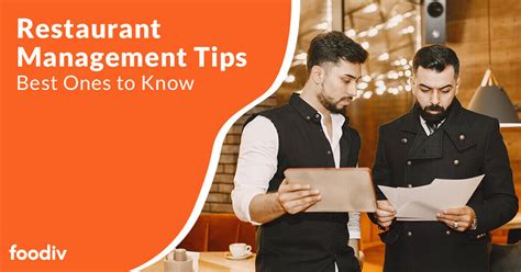 Effective Restaurant Management Tips & Tricks - Foodiv