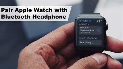 How to Pair Bluetooth Headset with Apple Watch - YouTube