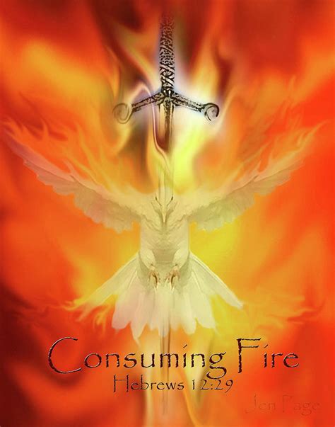 Consuming Fire Digital Art by Jennifer Page