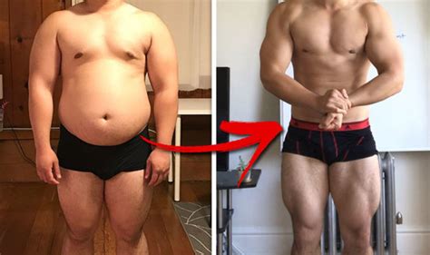 How to lose belly fat: Man reveals before after weight loss diet plan ...