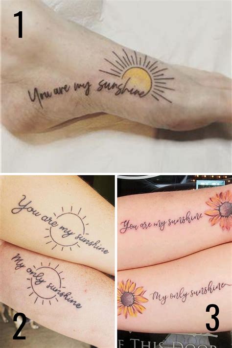 27 You are my Sunshine Tattoo Ideas - Luv68