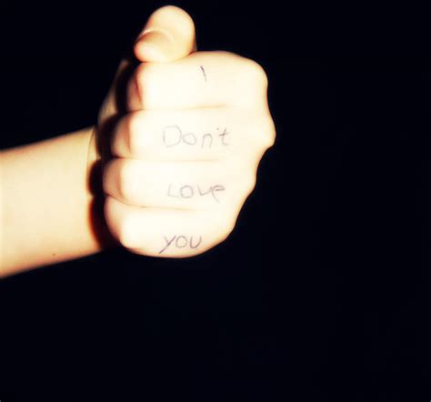 I don't love you by christinee-xo on DeviantArt