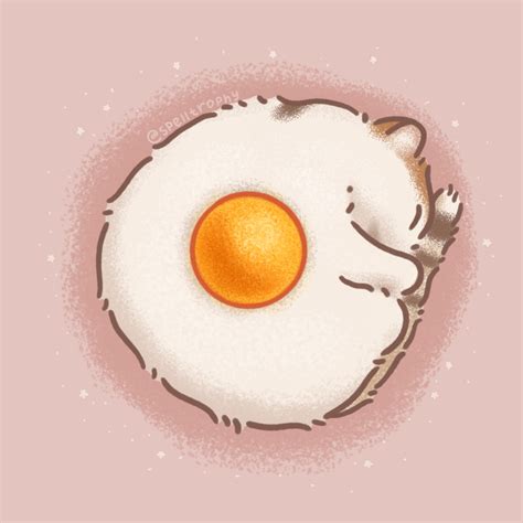 ArtStation - Furried egg / fried egg / cat meme / яичница котова