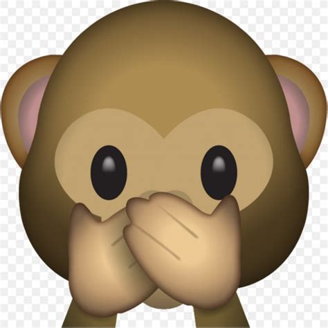 Emoji Three Wise Monkeys The Evil Monkey Sticker, PNG, 1024x1024px ...