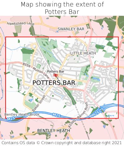 Where is Potters Bar? Potters Bar on a map