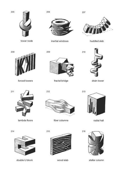 Siteless: 1001 Building Forms François Blanciak | Diagramas de ...