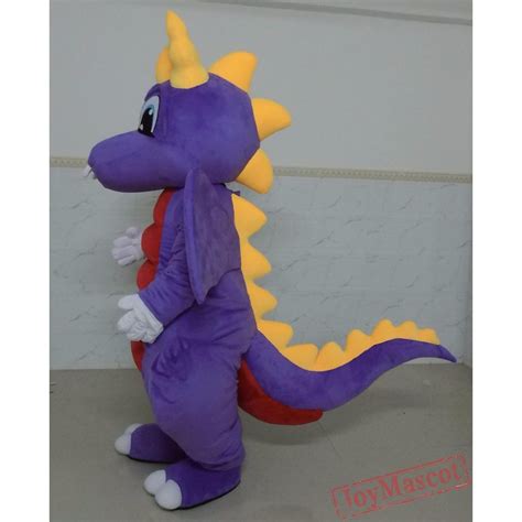 Purple Dragon Mascot Costume Dragon Mascot For Adults