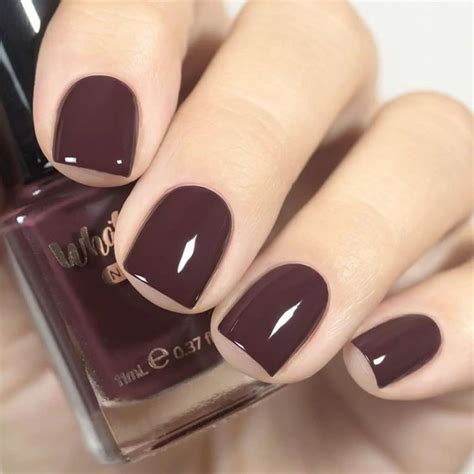 Tasting Trip Regular Polish Dark Burgundy Brown Creme Nail | Etsy