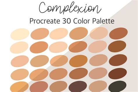 Complexion Skin Tone Color Palette | Brush Galaxy