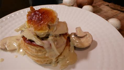 Chicken and Mushroom Vol Au Vent - Kevin Dundon online cookery courses