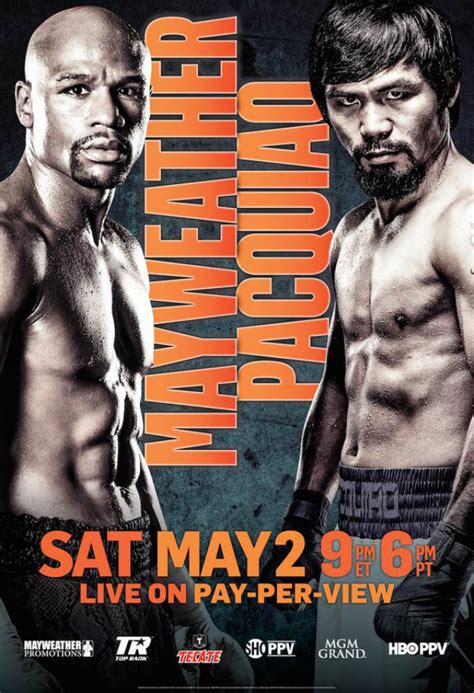 Mayweather vs Pacquiao official poster revealed