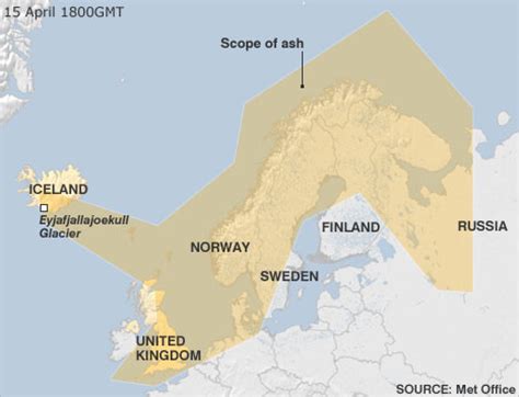 Iceland Volcano Ash Cloud Closes UK Airspace