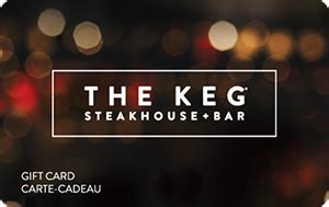 Buy The Keg Steakhouse Gift Cards | Receive up to 2.25% Cash Back