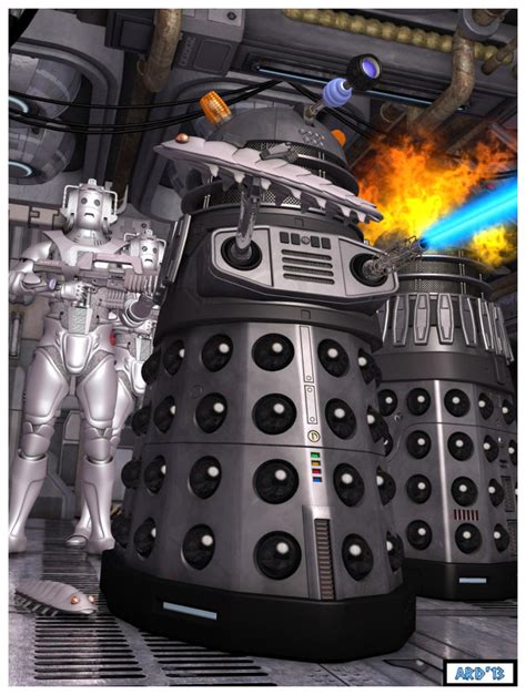 13-06-27 Daleks v Cybermen by aldemps on DeviantArt