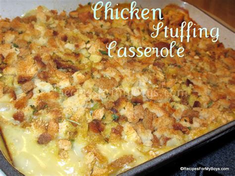 chicken and stove top stuffing casserole recipe