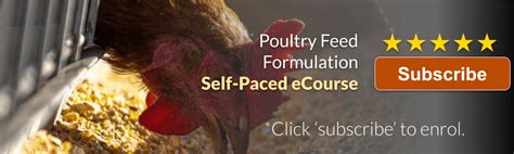 (eCourse) Poultry Feed Formulation