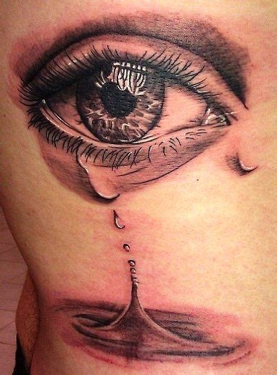 beautiful tattoo of a Crying Eye.... | Eye tattoo, Realistic eye tattoo