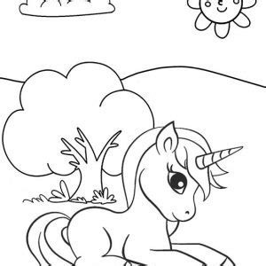 The Gorgeous 15 Minute Unicorn Coloring Page For Kids - Mitraland