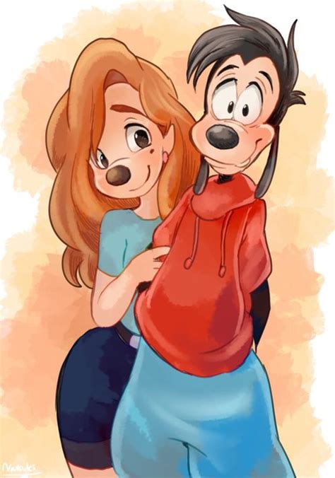 Max and Roxanne | Goofy disney, Disney drawings, Disney cartoons