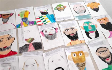 Identikit from a description | Student created, Art classes, Creative