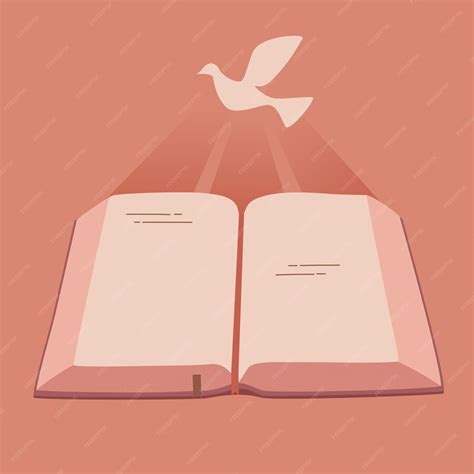 Premium Vector | A holy bible inspired by the holy spirit flat vector ...