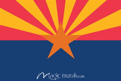 Arizona State Flag Wallpaper Wall Mural by Magic Murals