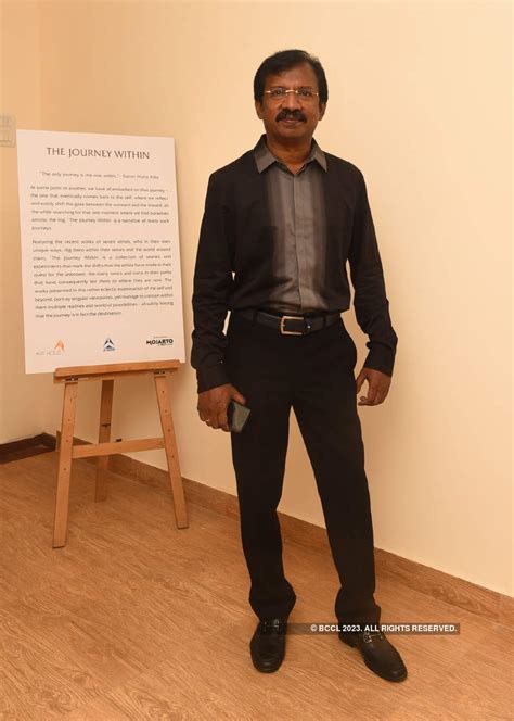 Janarthanan during 'The Journey Within' exhibition at Art Houz Gallery ...