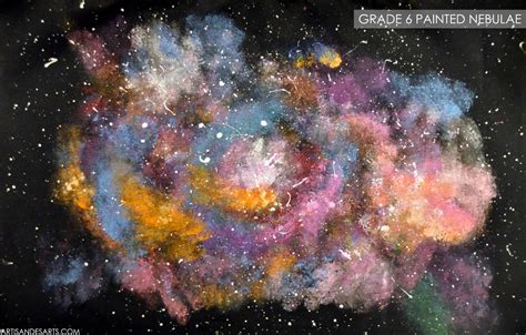 artisan des arts: Outer space nebula/galaxy paintings - grade 6 ...