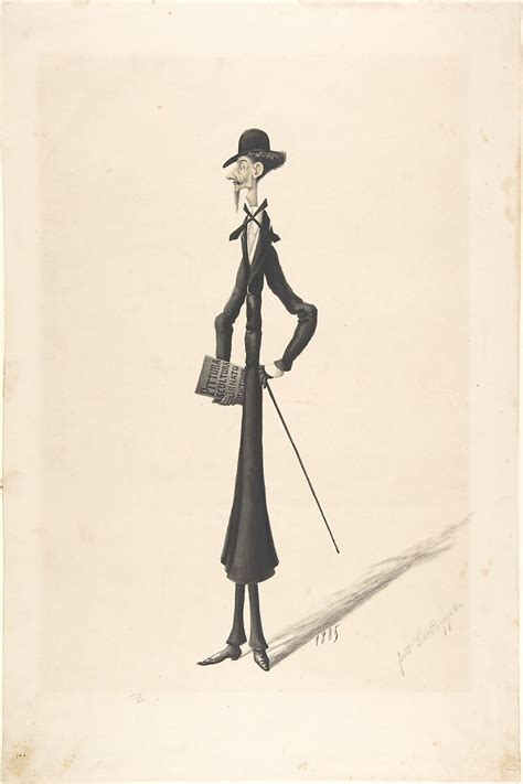 Anonymous, Italian, 19th century | Caricature of a Tall Thin Man ...