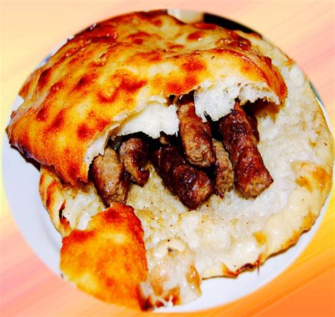 The Hirshon Serbian Sausage Sandwich - Ćevapi U Lepinji Sa Kajmakom ...