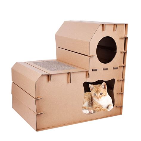 10 Awesome Cardboard Cat Houses - Smart Cat Lady | Nội thất cho mèo ...