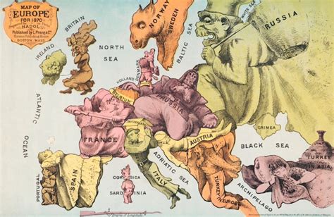 Map of Europe for 1870 – Product – The Public Domain Review